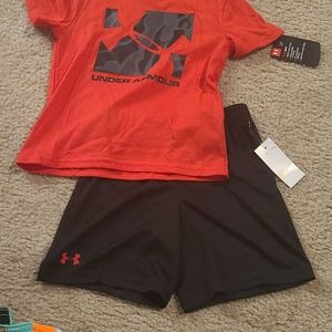NWT 3T Boys Under Armour Summer Outfit